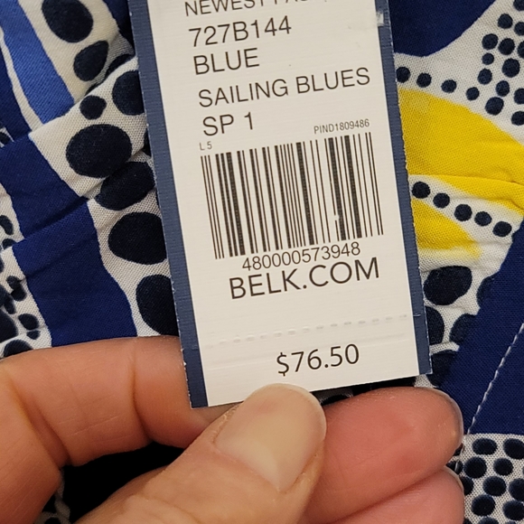 NWT Ruffle-neck Shift Dress - Picture 4 of 12